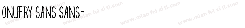 Onufry Sans Sans字体转换